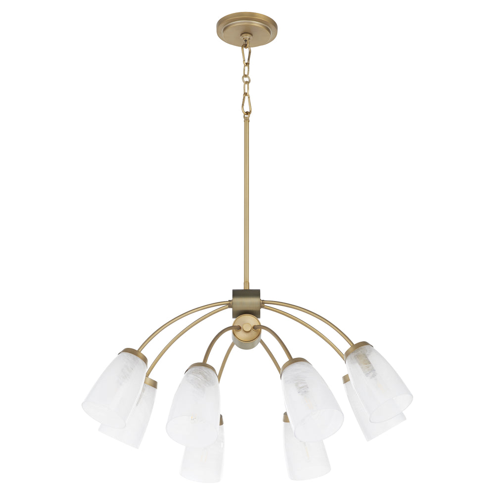Arpeggio 8-light Chandelier Aged Brass