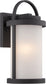 15"H Willis 1-Light LED Outdoor Textured Black