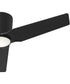 Rynn 48-in. 3-Blade Flush Mount Modern LED Ceiling Fan Matte Black