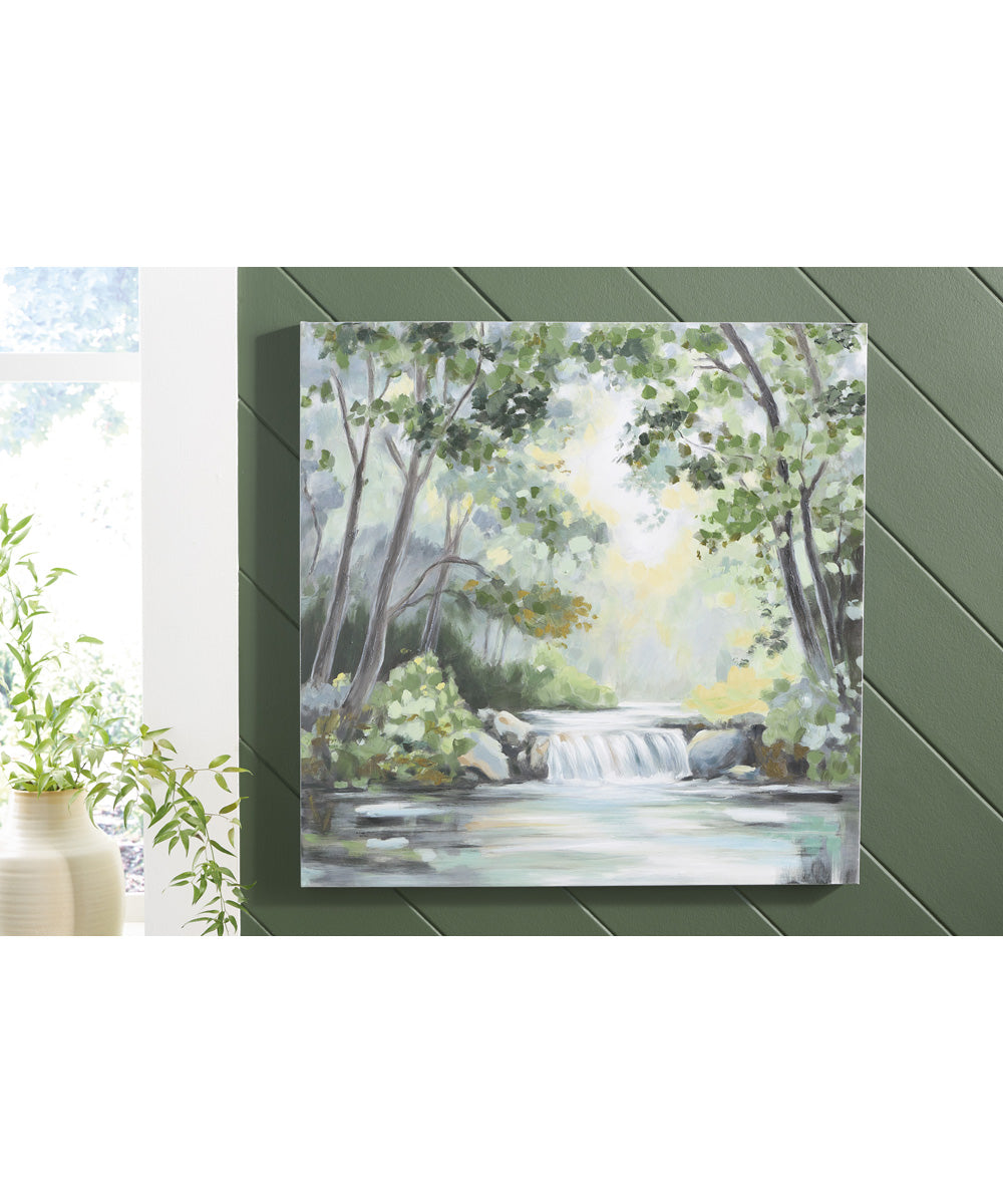 Evermaddick Wall Art Green/Gray/White