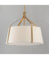 Bandera 20 inch 3-Light Pendant Natural Aged Brass