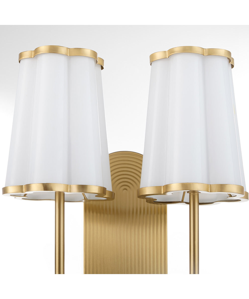 Belinder Wall Mount Light Fixture Aged Brass