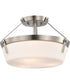 Rowen 3-Light Close-to-Ceiling Brushed Nickel