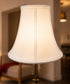 10"W x 9"H White Bell Shantung Shade