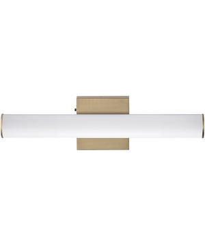 Rail 18 inch LED Bath Vanity 5CCT Natural Aged Brass