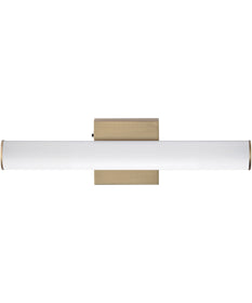 Rail 18 inch LED Bath Vanity 5CCT Natural Aged Brass