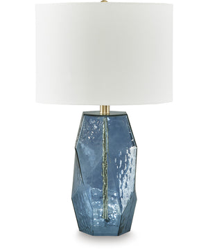 Tallow Glass Table Lamp Blue