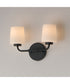 Durham 2-Light Sconce Black
