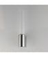 Highball Clear LED Wall Sconce Satin Nickel