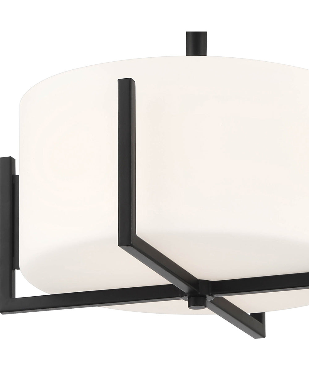 Cambria 2 Light Semi Flush Matte Black