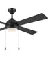 Tavo 52-in. 4-Blade LED Modern Ceiling Fan Matte Black
