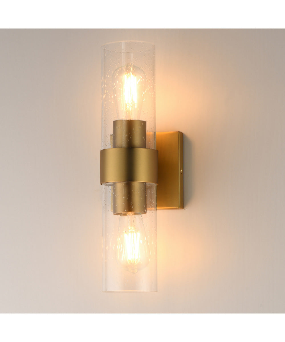 Livingston 2-Light Sconce Natural Aged Brass
