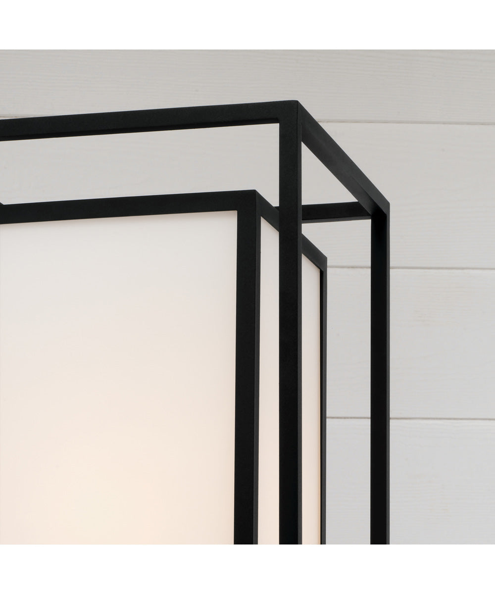 Aiden 1-Light Outdoor Post-Lantern Black