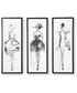 Mckerrick Wall Art Set Set of 3 Black/White