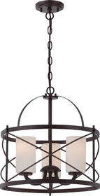 16"W Ginger 3-Light Pendant Old Bronze