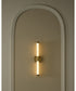Vaden 2-light Sconce Brushed Brass