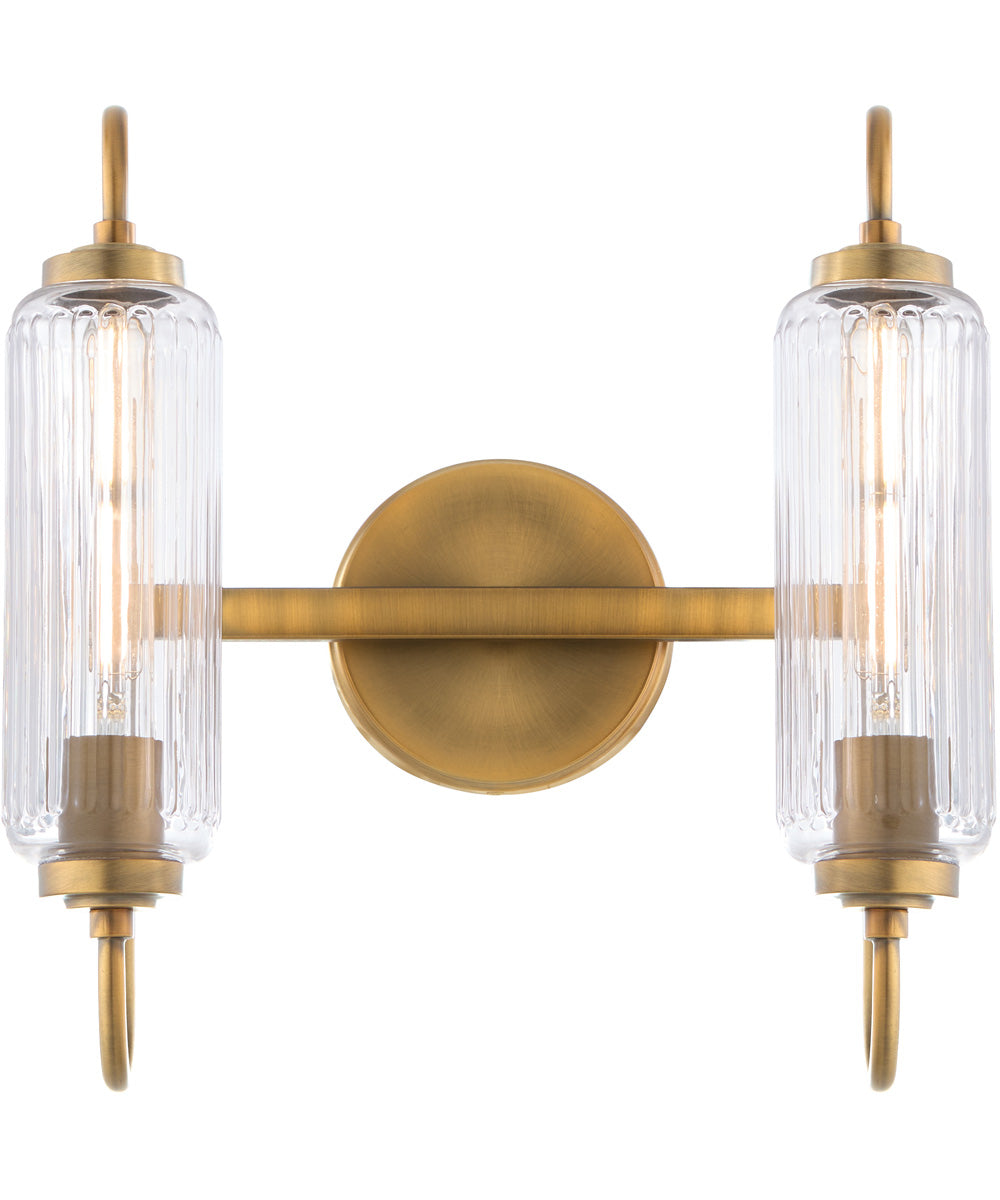 Whitmire 2-light Bath Vanity Light Brushed Brass
