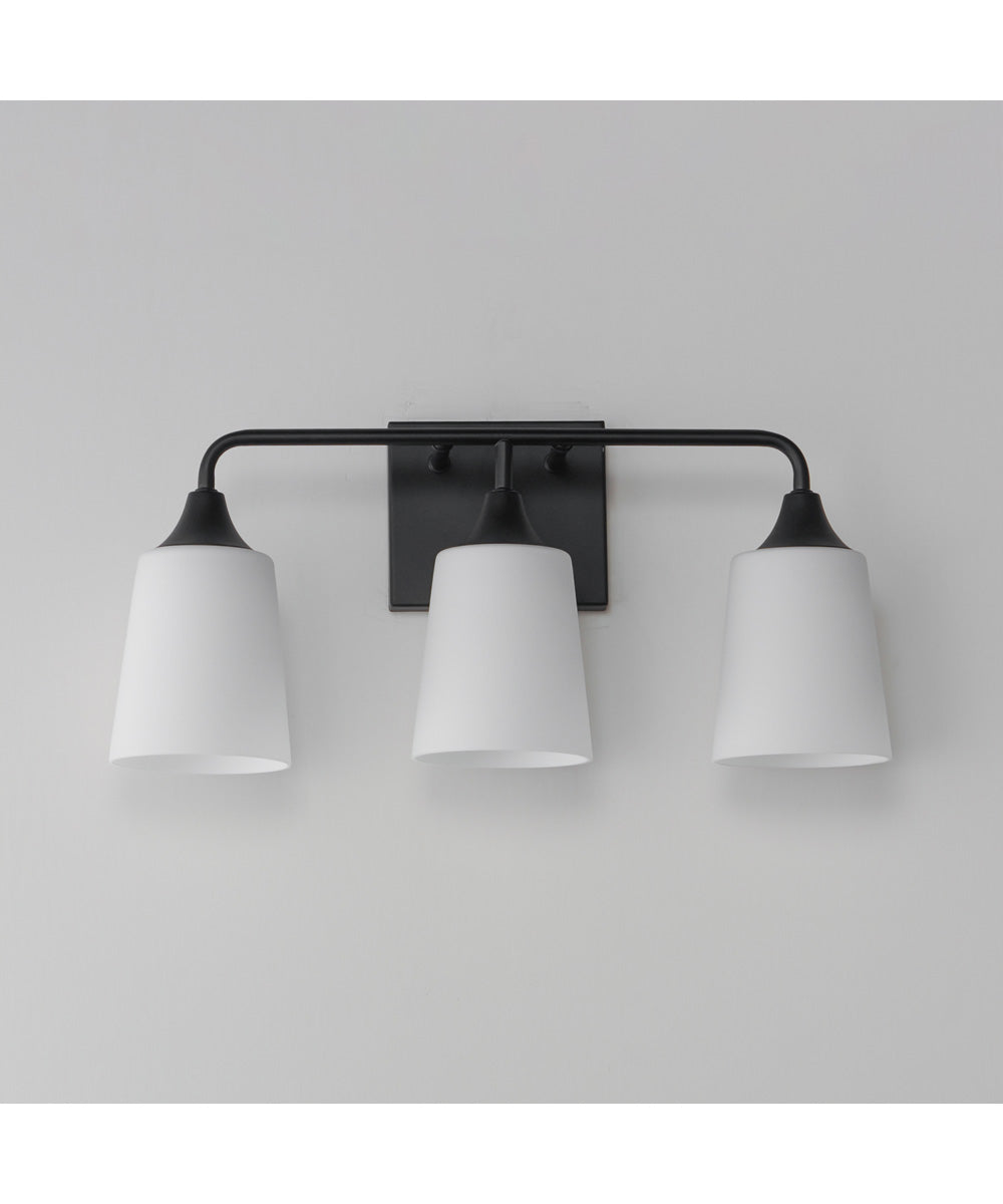 Hudson 3-Light Bath Vanity Black
