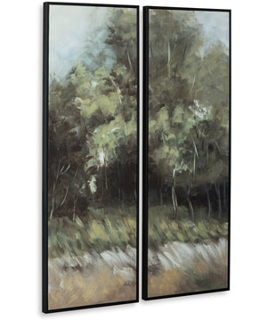 Dansot Wall Art Set Set of 2 Green/Brown