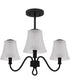 McKinney Extra Large 3-light Semi Flush Mount Matte Black