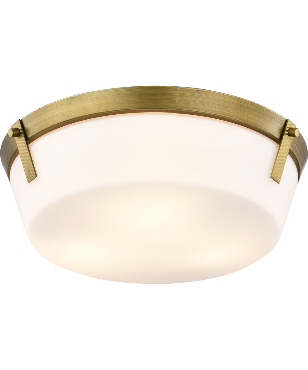 Rowen 3-Light Close-to-Ceiling Natural Brass