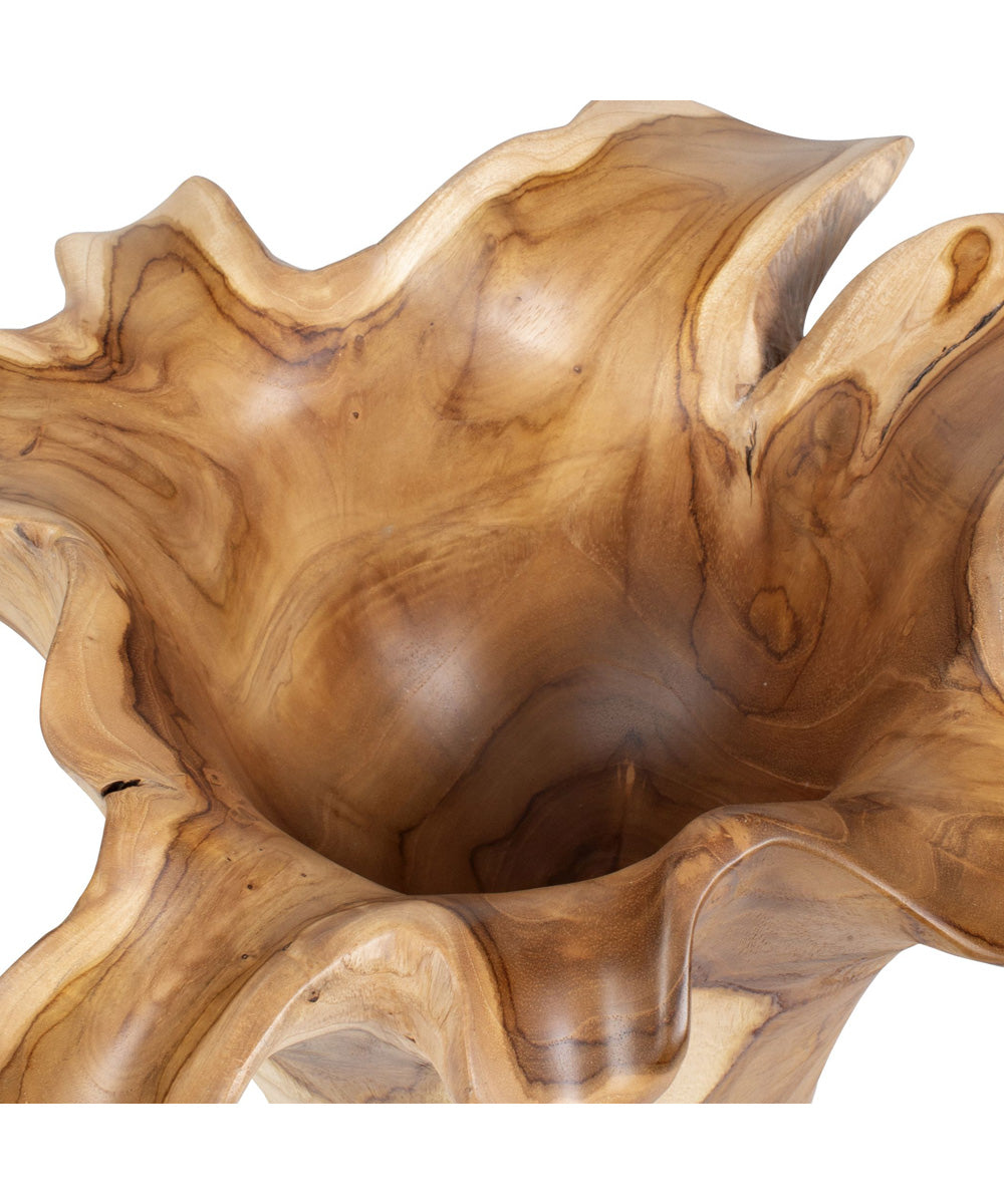 Teak Flow Natural Outdoor Bowl