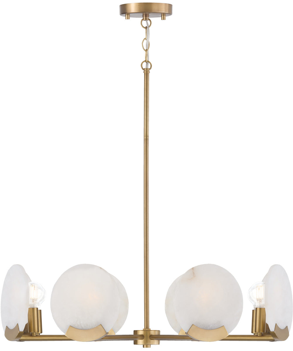 Oriya 8-Light Chandelier Aged Brass
