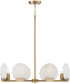 Oriya 8-Light Chandelier Aged Brass