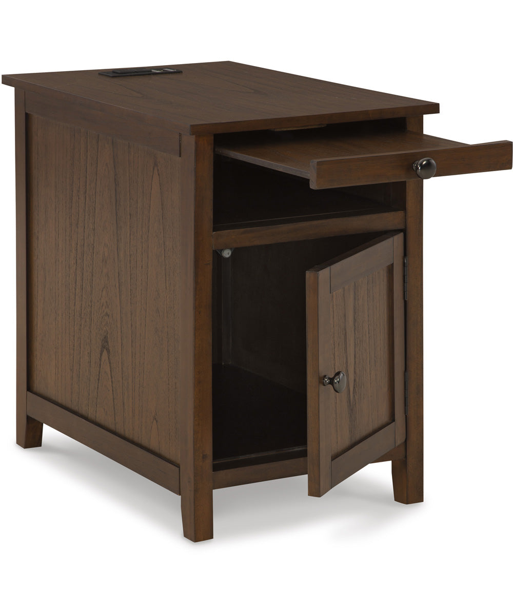 Treytown Chair Side End Table Brown