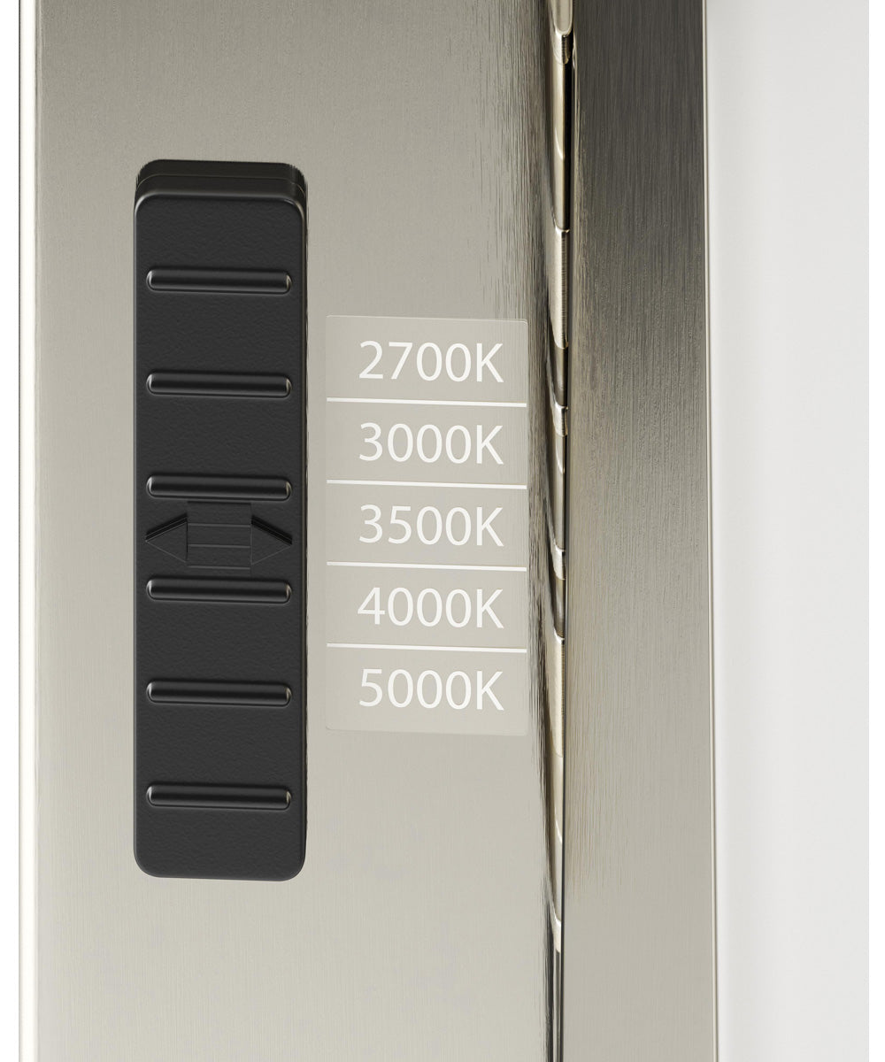 Phase 6.1 36 in. 5CCT Integrated LED Linear Vanity Light Brushed Nickel