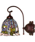 7" Wide Tiffany Flowering Lotus Wall Sconce