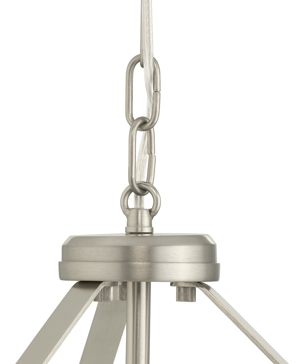 Lieon 3-Light Convertible Pendant Brushed Nickel