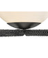 Keona 1-Light Medium Convertible Semi-Flush Mount in Painted Black Oxide