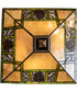 17" Square Pinecone Ridge Semi-Flush Mount
