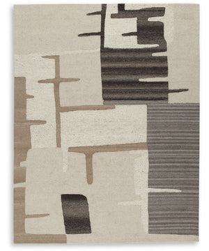 Kencher Large Rug Beige/Brown