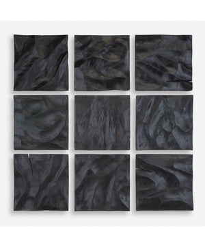 Malosi Black Wood Wall Decor, Set/9