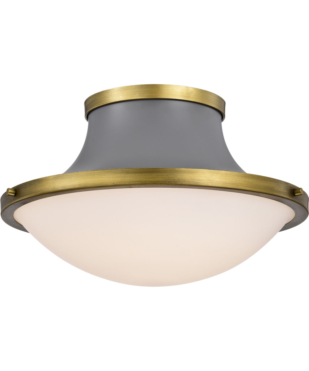 Lafayette 3-Light Close-to-Ceiling Matte Gray