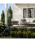 Kagen Outdoor Post Light with Clear Glass Panels Matte Black