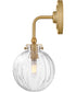 Helene 1-Light Medium Single Light Sconce in Lacquered Brass