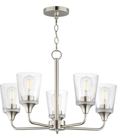 Hudson 5-Light Chandelier Satin Nickel