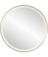 Crofton Lighted Brass Round Mirror