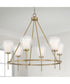 Joss 6-Light Chandelier Aged Brass