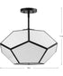 Latham 18 in. 3-Light Flush Mount Matte Black