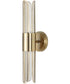 Cret 2 Light LED Brass Sconce