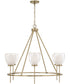 Joss 6-Light Chandelier Aged Brass