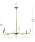Ilia 6-Light Large Chandelier Brushed Gold