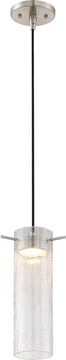 3"W Pulse 1-Light Pendant Brushed Nickel