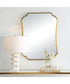 Athena Brushed Brass Mirror