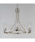 Livingston 5-Light Chandelier Satin Nickel