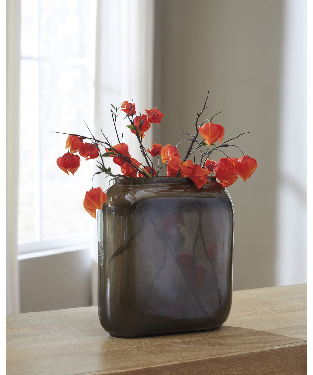 Sumner Vase Gray/Gold